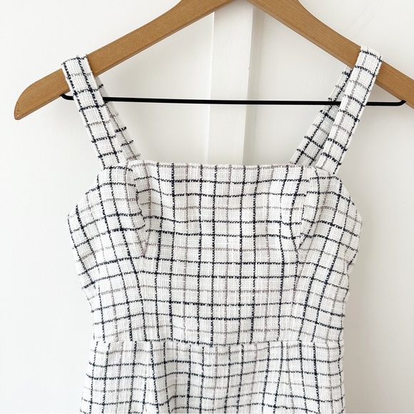 ABERCROMBIE white tweed slip mini dress - Picture 4 of 8